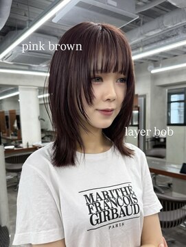 ニコ トウキョウ 渋谷(nico TOKYO) ロングレイヤーカット顔周りレイヤーウルフハッシュカット韓国