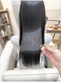 髪質改善縮毛矯正で叶える艶感ストレートロング