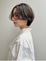 エレノア 吉祥寺北口店(Eleanor) ショートボブ センターパート ニュアンスパーマ 毛流れ