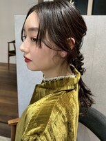 シンス 銀座(since)&nbsp;ヘアセット／ヘアアレンジ/編み下ろしアレンジ/顔まわりカット