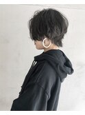 【Marl】ブラックグレージュカラーのショートウルフ♪