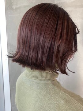 ポケット(pocket) 【pink hair**】切りっぱなしボブ