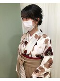 卒業式アレンジ×袴着付け♪yu