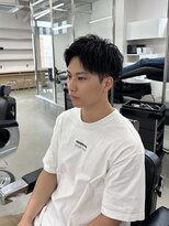 アップバング　短髪　名古屋　メンズカット　眉毛