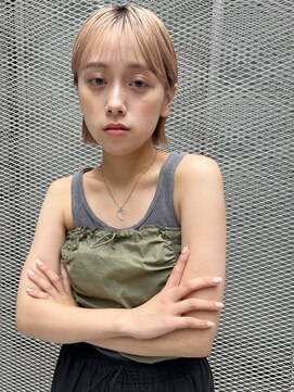 ムード タテマチ(mood tatemachi) 結べる耳掛けボブ☆外ハネハイトーン