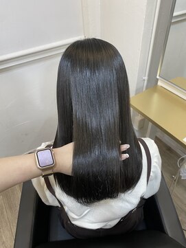 イオエ(ioe) 黒髪/ボブルフ/ネビージュ/小顔/ワンレン/髪質改善/グレージュ