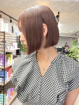 イデアル(Ideal) ボブ/ミニボブ/切りっぱなしボブ/前下がり/前下がりボブ/韓国