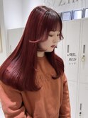 髪質改善＊艶髪ダークレッド＊美髪 【Zina 高田馬場】