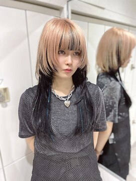 ユーフォリア 渋谷グランデ(Euphoria SHIBUYA GRANDE) ロングウルフ デザインカラー エクステ ティンセル