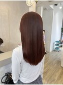 夏透明感ワインレッド/20代/ワンカラー/レッドカラー/知立