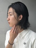 ノイ(noi)&nbsp;センターパートニュアンスパーマ刈り上げツーブロックメンズヘア