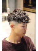 パーマ×フェード