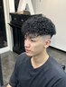 メンズカット+デザインパーマ+シェービング【フェード別料金】￥12000