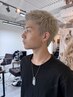 メンズダブルカラーコース　ブリーチ＋色入れ