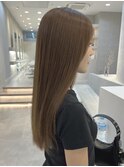ブリーチなしミルクティーブラウン