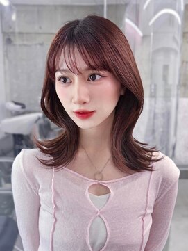 フィヴェント(Fivent) 美髪韓国レイヤーイメチェン夏ハイライトカラーくびれヘア