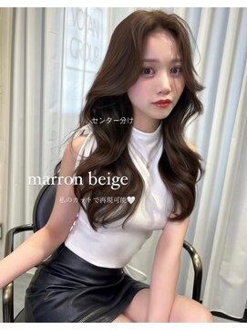 リッカ(LICCA) (licca内堀)韓国ヘア×レイヤーカット×センター分け