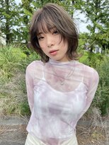 ウル(uLu.)&nbsp;韓国ヘア/レイヤースタイル/レイヤーカット/グレージュ/20代人気