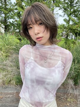 ウル(uLu.) 韓国ヘア/レイヤースタイル/レイヤーカット/グレージュ/20代人気