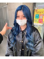 ガルボ ヘアー(garbo hair) ブルーカラーエクステハイトーン