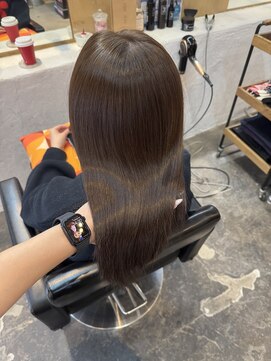 チャプター 問屋町(chapter) 透明感ケアカラーオリーブベージュ髪質改善トリートメント韓国