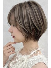 【髪質改善ケア】ショートでも艶が続く仕上がりに［前髪カット/白髪染め/白髪ぼかし/ショート/髪質改善］