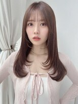 バイオレット 表参道店(Violet) 内巻き韓国レイヤーカット小顔ロングレイヤーぱっつん前髪UC-4