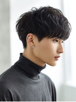 ラファンジュヘアークレオ 岐阜駅前(Rohange hair Creo)&nbsp;ショートマッシュ ニュアンスパーマ 黒髪