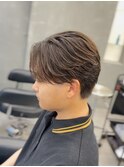 パーマ落としニュアンスセンターパートリバース曲がる縮毛矯正
