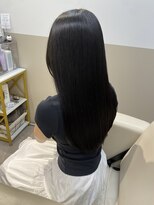 シュヴーブリヤン(cheveux brillants)&nbsp;【美髪縮毛矯正で作る再現性100%艶髪】黒髪ストレートロングヘア