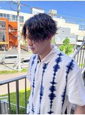 ツイストスパイラルパーマ センターパート メンズパーマ 横浜