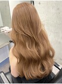 韓国ヘアミルクティーヘーゼルラテモカベージュグレージュカラー