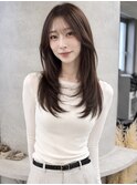 新宿駅/20代30代/韓国レイヤーカット【髪質改善/前髪/顔まわり】