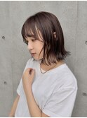 大人可愛い20代30代40代黒髪前下がりショートボブ丸みショート◎