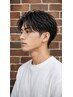 メンズパーマ＋似合わせカット＋眉毛カット￥13600→￥12600