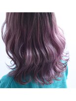 ニコリヘアワークス(nicori hair works)&nbsp;ミディアム×パープル1