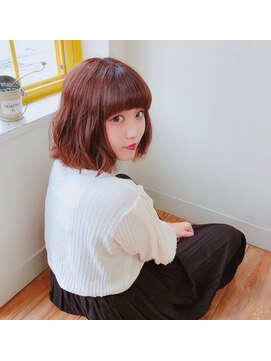 ヘアーメイク ラウラ(Hair+Make RauRa) 重ためボブ×ゆる巻き