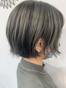 マイレ(maile) #スモーキーグリーン#伸ばしかけショート