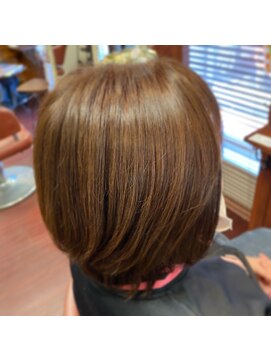 ヘアメイク ポコ ア ポコ(Hair make poco apoco) ナチュラルボブ［髪質改善］［生駒市美容室］［40代50代60代］