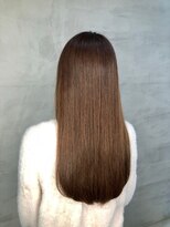 ジーナ 船橋(Zina)&nbsp;オトナ女子ツヤ髪アッシュカラーふんわりミディシースルーバング