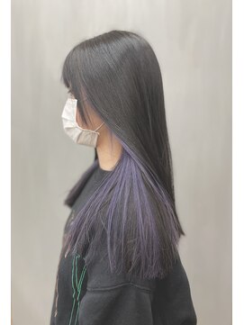 トップヘアー 中庄店(TOP HAIR fuapua) イヤリングカラー(パープル) 【 mery 】