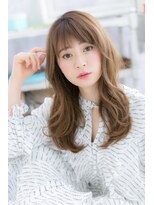ミック ヘアアンドメイク アップ 駒込店(miq Hair&Make up)&nbsp;大人かわいい外国人風フェザーバング小顔フレンチガーリーb1