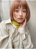 ハイトーンベージュボブ