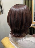 #ロングヘア #グレージュカラー #ボブウルフ#ココアベージュ