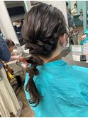【高木】巻くより簡単にできるローポニーアレンジ◎