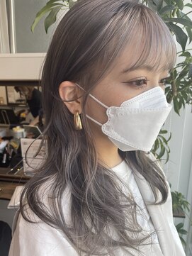 グーフィートーキョー 銀座(Goofy Tokyo) フェイスフレーミング/全体ダブルカラープラチナ/インナーカラー