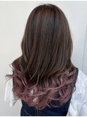 大人ガーリーピンクグラデーション
