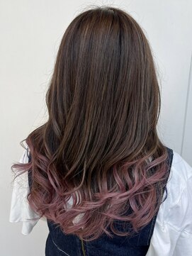 ロンドエニカ 大宮(Lond enika) 大人ガーリーピンクグラデーション