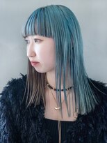 エモージュ美髪ブルーシルバーニュアンスカラー_ba485862