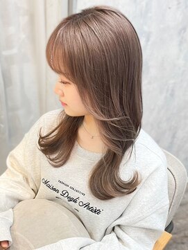 ティダスマイル(tida smile) 韓国レイヤー/韓国風/セミディ/ブリーチなし/顔まわり